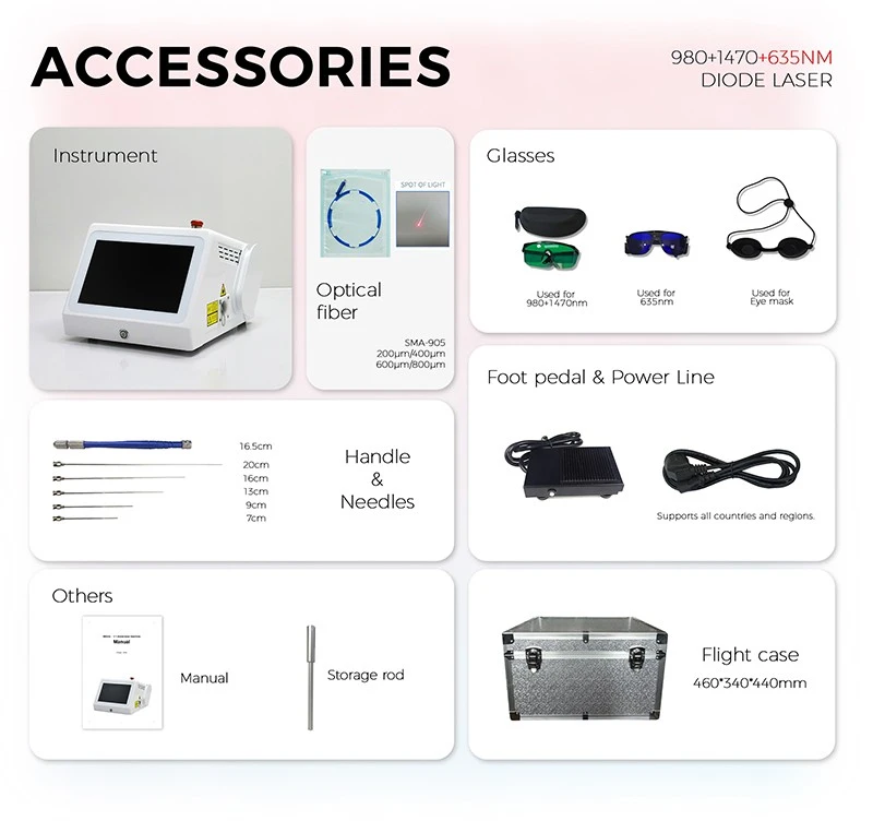 MNLT 1470nm + 980nm Diode Laser Machine high quality